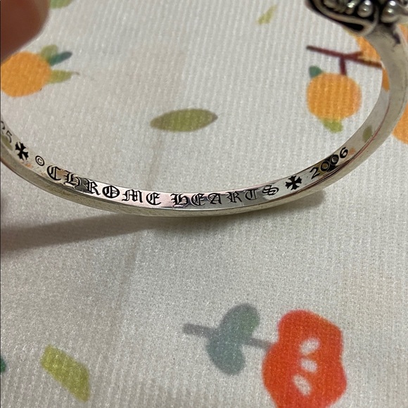 Chrome Hearts Double-Headed Dog Sterling Silver Bangle - Picture 8 of 9